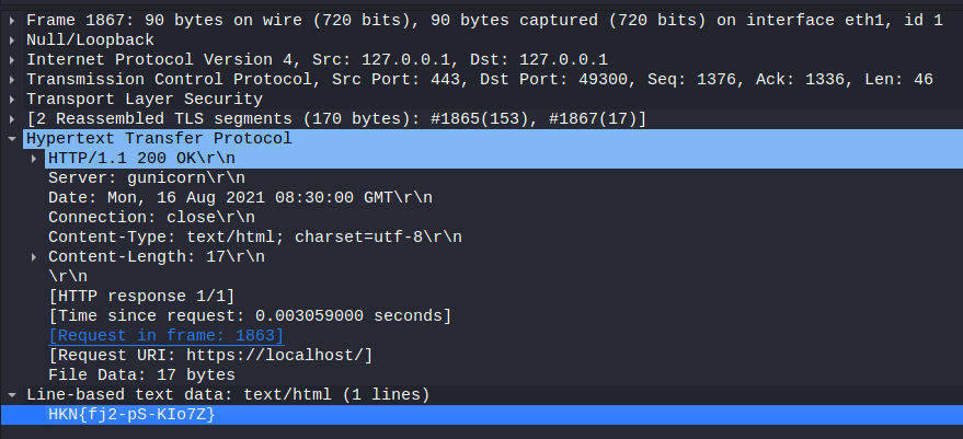 Wireshark HTTP response